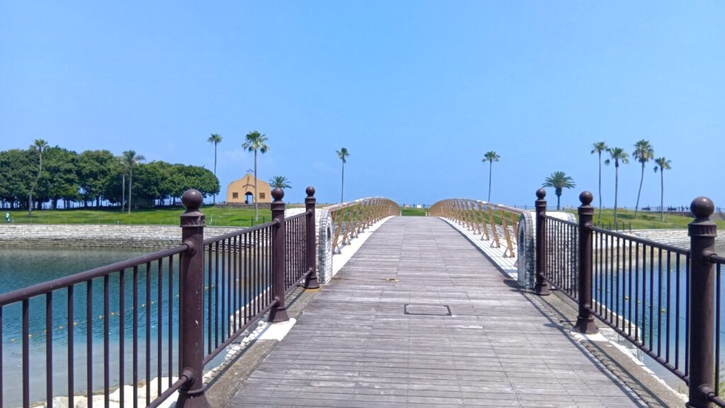 大分、田ノ浦ビーチ、橋、散歩