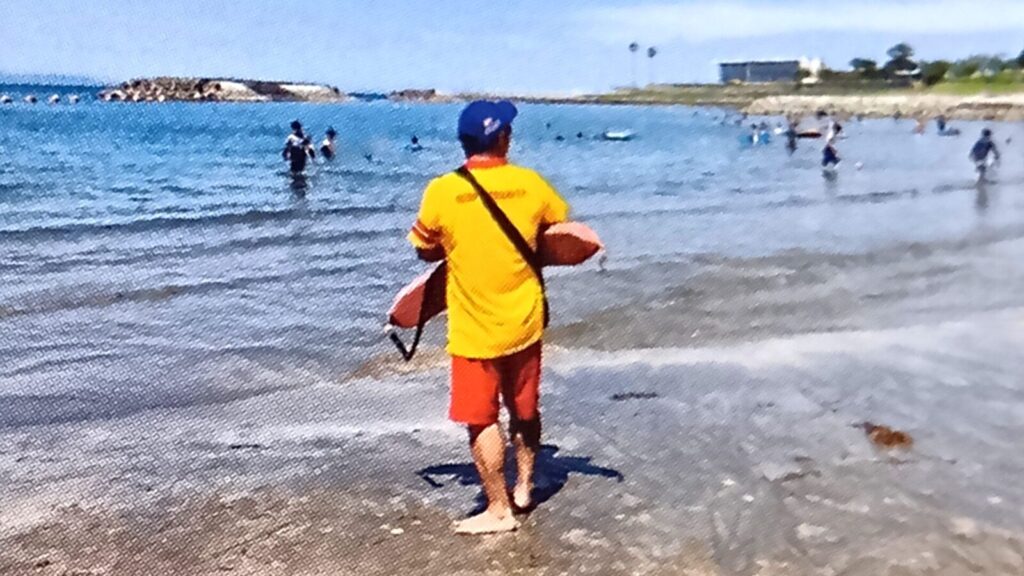 大分市、田ノ浦ビーチ、ライフセーバー、海水浴