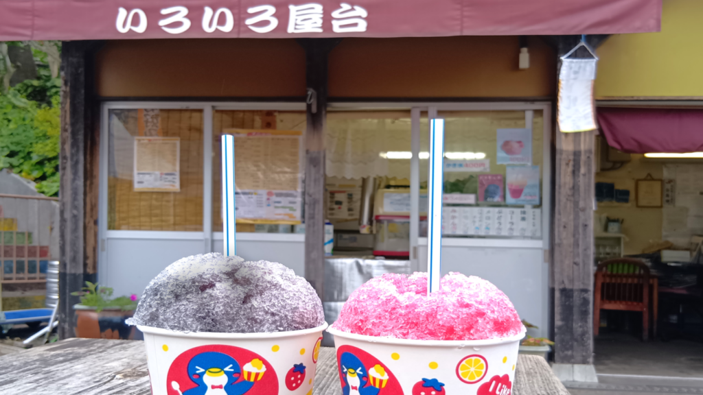 かき氷、ドラキュラといちごを買ったお店「いろいろ屋台」
